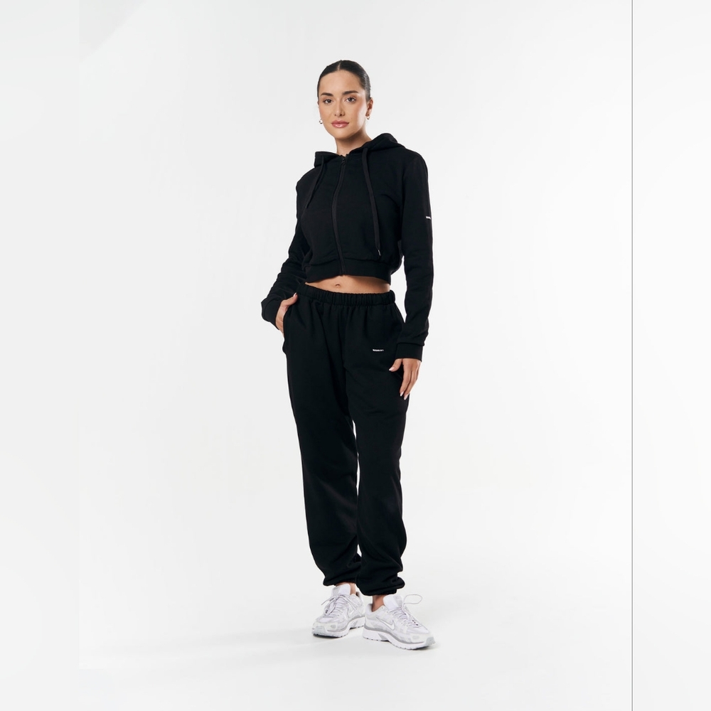 Women's Black Hoodie Jacket